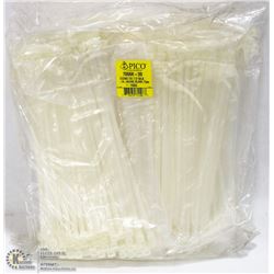 PACK OF 1000 7.5" 50LB ZIP TIES
