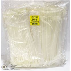 PACK OF 1000 7.5" 50LB ZIP TIES