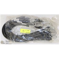 PACK OF 10 21" RUBBER TIE DOWN STRAPS