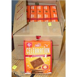 CASE OF LECLERC CHOCOLATE GINGERBREAD COOKIES