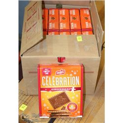 CASE OF LECLERC CHOCOLATE GINGERBREAD COOKIES