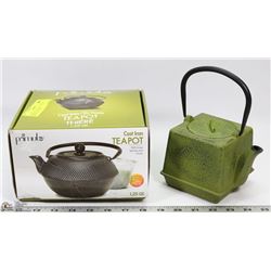 PRIMULA CAST IRON TEAPOT & GREEN CAST IRON