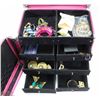 Image 2 : JEWELLERY/MAKEUP CASE WITH CONTENTS (PINK & GRAY)