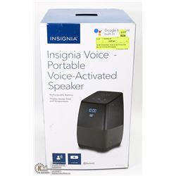 NEW INSIGNIA VOICE ACTIVATED BLUETOOTH SPEAKER