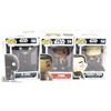 Image 1 : LOT OF 3 FUNKO POP COLLECTIBLES FIGURINES