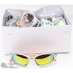 QUALITY DESIGNER GREY & ORANGE SUNGLASSES