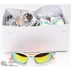 QUALITY DESIGNER GREY & ORANGE SUNGLASSES