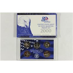 2000 50 STATE QUARTER PROOF SET WITH BOX