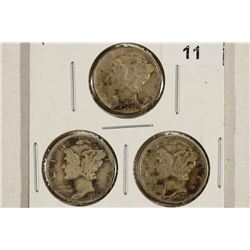 1945-P/D/S MERCURY DIMES