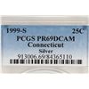 Image 3 : 1999-S SILVER CONNECTICUT QUARTER PCGS PR69 DCAM