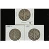 Image 1 : 1941-S,44-D & 45 WALKING LIBERTY HALF DOLLARS