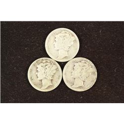 1936-P/D/S MERCURY DIMES