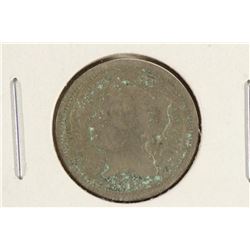 1865 THREE CENT PIECE (NICKEL) WITH VIRDIGRIS