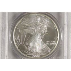 2000 AMERICAN SILVER EAGLE PCGS MS68 1ST STRIKE