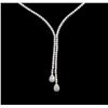 14KT White Gold 1.03 ctw Diamond Necklace