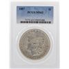 1887 $1 Morgan Silver Dollar Coin PCGS MS63