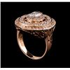 Image 4 : 14KT Rose Gold 1.76 ctw Diamond Ring
