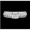 Image 2 : 2.03 ctw Diamond Ring - 18KT White Gold