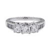 Image 2 : 0.65 ctw Diamond Ring - Platinum