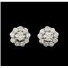 14KT White Gold 1.97 ctw Diamond Earrings