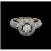 Image 2 : 1.01 ctw Diamond Ring - 14KT White Gold