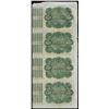 Image 2 : Uncut Sheet of (4) State of Louisiana Baby Bond Obsolete Notes