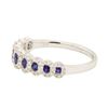 Image 2 : 0.29 ctw Blue Sapphire Ring - 18KT White Gold