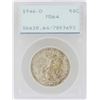 1946-D Walking Liberty Half Dollar Coin PCGS MS64 Green Rattler Holder