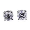 0.7 ctw Diamond Earrings - 14KT White Gold