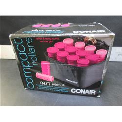 New Conair Compact Rollers fast heat up / 2 roller sizes 8 lg - 4 med