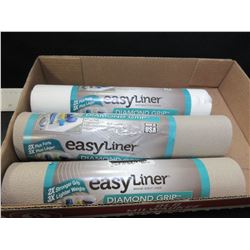 3 Rolls of Easy Liner / 2 tan & 1 white / rolls are 12in x 8 feet