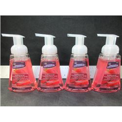 4 New Antibacterial Foaming Pump Hand Soap / 7.5 fl oz / Strawberry