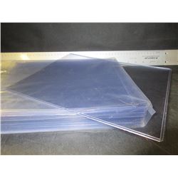 25 Max Protection 8 1/2 x 11 Top-Loader Rigid Clear plastic protectors
