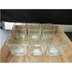 lot of 6 Libby Glass Whiskey Tumblers