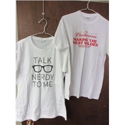2 Medium size white T-Shirts