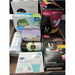 Flat full of Women's feminine Products / Kotex - Dove Deoderant etc.