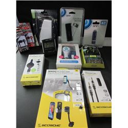 HUGE lot of Electronics / flash drive/premium ox cord / chargers / digital clock