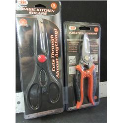 New Industrial Scissors & 1 pair of Magic Kitchen Shears
