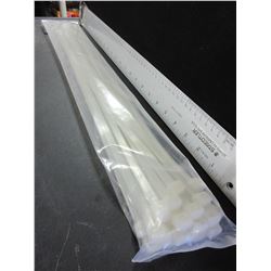 New Heavy Duty  25 piece 24" x 9mm Cable ties / 160lb break strength