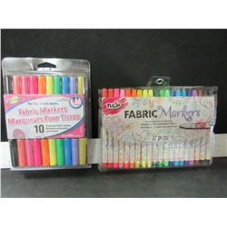 2 sets of New Fabric Markers / 20 piece & 10 piece