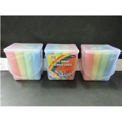 3 case of  Jumbo Sidewalk Chalk 12 per case