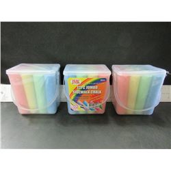 3 case of  Jumbo Sidewalk Chalk 12 per case