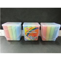 3 case of  Jumbo Sidewalk Chalk 12 per case