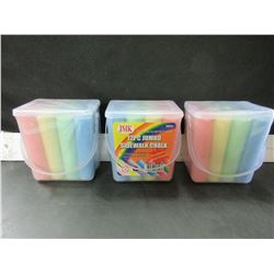 3 case of  Jumbo Sidewalk Chalk 12 per case