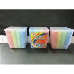 3 case of  Jumbo Sidewalk Chalk 12 per case