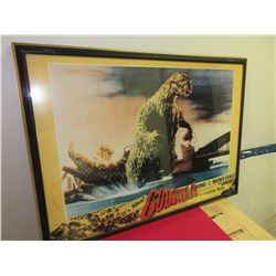 Classic Framed Movie Poster  Godzilla  / 26 x 36 great for Theater Room