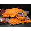 Image 1 : Lot of 5 New Microfiber Chenille Sponge / 90,000 fibers per sq inch / Orange