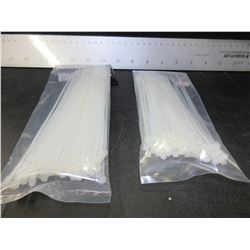 2 pack of 100 cable/zip ties / 6 inch & 8 inch 100 each pack