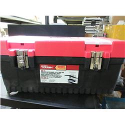 Hyper Tough Toolbox 22 inch / box had a crack by handle  that has been