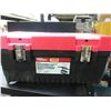 Image 1 : Hyper Tough Toolbox 22 inch / box had a crack by handle  that has been